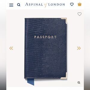 Aspinal of London Leather Passport Holder